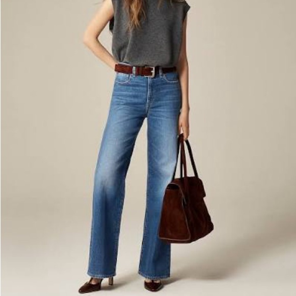 Jcrew semi-stretch high rise denim trouser cn295 Size 27